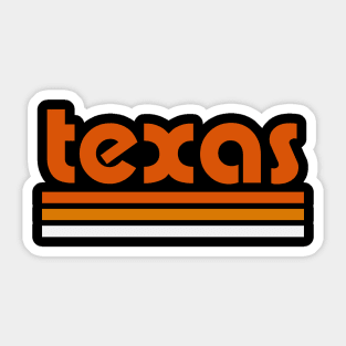 Retro Texas Stripes Sticker